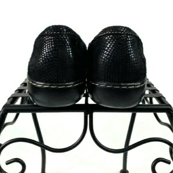 Clarks Collection Tasseled Loafer Womens Black Interest Reptilian Print 11N - Picture 6 of 13